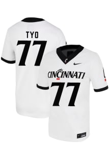Taran Tyo  Nike Cincinnati Bearcats White Football NIL Name And Number Football Jersey