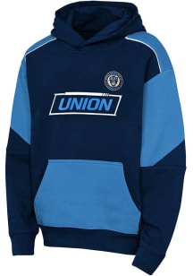 Philadelphia Union Youth Navy Blue Break Free Long Sleeve Hoodie