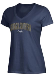 Gear for Sports Georgia Southern Eagles Womens Navy Blue Mia Short Sleeve T-Shirt