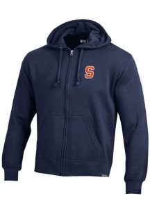Gear for Sports Syracuse Orange Mens Navy Blue Big Cotton Long Sleeve Full Zip Jacket