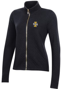 Gear for Sports Idaho Vandals Womens Black Relaxed Quilted Long Sleeve Full Zip Jacket
