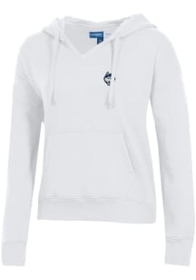 Gear For Sports UConn Huskies Womens White Big Cotton Hooded Sweatshirt