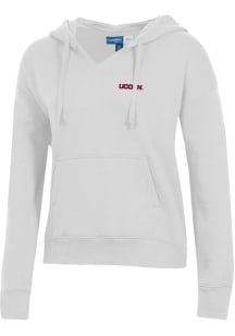 Gear For Sports UConn Huskies Womens White Big Cotton Hooded Sweatshirt