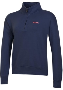 Gear For Sports UConn Huskies Womens Navy Blue Big Cotton Qtr Zip