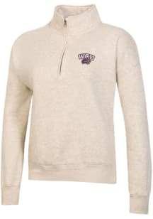 Gear for Sports Western Carolina Womens Oatmeal Big Cotton Logo Qtr Zip