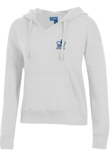Gear for Sports Columbia University Lions Womens White Big Cotton Hooded Sweatshirt