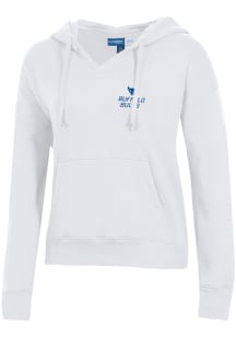 Gear for Sports Buffalo Bulls Womens White Big Cotton Hooded Sweatshirt