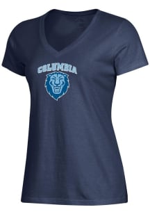 Gear for Sports Columbia University Lions Womens Navy Blue Mia Short Sleeve T-Shirt