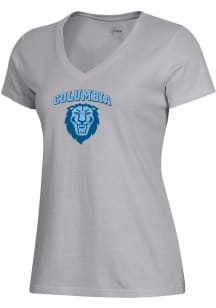 Gear for Sports Columbia University Lions Womens Grey Mia Short Sleeve T-Shirt