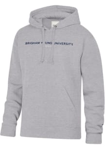 Gear for Sports BYU Cougars Mens Grey Big Cotton Long Sleeve Hoodie
