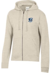 Gear for Sports Creighton Bluejays Mens Oatmeal Big Cotton Long Sleeve Full Zip Jacket
