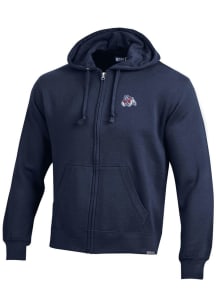 Gear for Sports Fresno State Bulldogs Mens Navy Blue Big Cotton Long Sleeve Full Zip Jacket