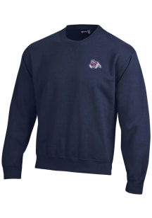 Gear for Sports Fresno State Bulldogs Mens Navy Blue Big Cotton Long Sleeve Crew Sweatshirt