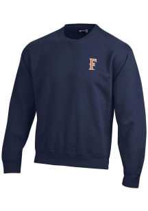 Gear for Sports Cal State Fullerton Titans Mens Navy Blue Big Cotton Long Sleeve Crew Sweatshirt