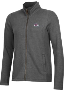 Gear for Sports Fresno State Bulldogs Womens Grey Relaxed Luxe Long Sleeve Full Zip Jacket