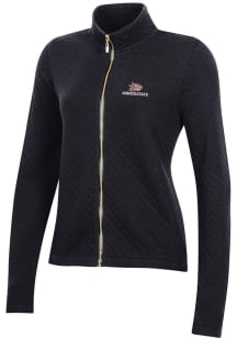 Gear for Sports CSU Chico Wildcats Womens Black Relaxed Quilted Long Sleeve Full Zip Jacket