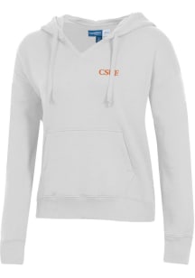 Gear for Sports Cal State Fullerton Titans Womens White Big Cotton Hooded Sweatshirt
