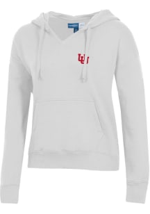 Gear for Sports Utah Utes Womens White Big Cotton Hooded Sweatshirt