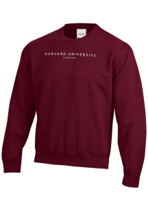 Gear for Sports Harvard Crimson Mens Maroon Big Cotton Long Sleeve Crew Sweatshirt