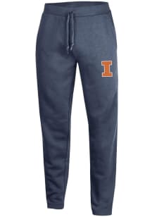 Gear for Sports Illinois Fighting Illini Mens Navy Blue Big Cotton Slim Sweatpants