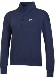 Gear for Sports BYU Cougars Womens Navy Blue Big Cotton Qtr Zip
