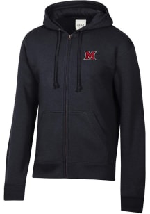 Gear for Sports Miami RedHawks Mens Black Big Cotton Long Sleeve Full Zip Jacket