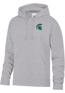 Gear for Sports Michigan State Spartans Mens Grey Big Cotton Long Sleeve Hoodie