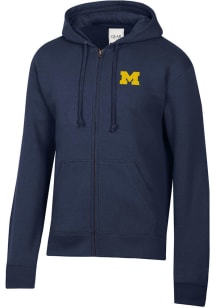 Gear for Sports Michigan Wolverines Mens Blue Big Cotton Long Sleeve Full Zip Jacket