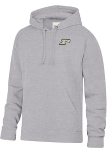 Gear for Sports Purdue Boilermakers Mens Grey Big Cotton Long Sleeve Hoodie