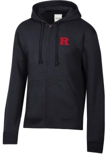 Gear for Sports Rutgers Scarlet Knights Mens Black Big Cotton Long Sleeve Full Zip Jacket