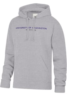 Gear for Sports Washington Huskies Mens Grey Big Cotton Long Sleeve Hoodie