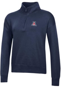 Gear for Sports Arizona Wildcats Womens Navy Blue Big Cotton Qtr Zip