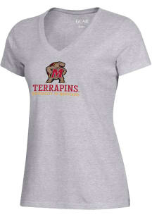 Gear for Sports Maryland Terrapins Womens Grey Mia Short Sleeve T-Shirt