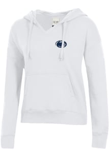 Gear For Sports Penn State Nittany Lions Womens White Big Cotton Hooded Sweatshirt