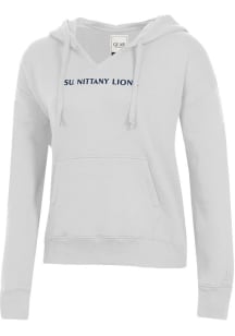 Gear For Sports Penn State Nittany Lions Womens White Big Cotton Hooded Sweatshirt