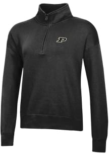 Gear for Sports Purdue Boilermakers Womens Black Big Cotton Qtr Zip