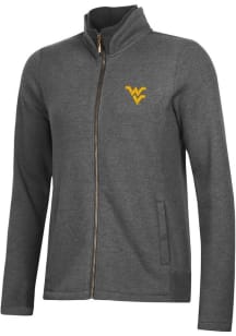 Gear for Sports West Virginia Mountaineers Womens Grey Relaxed Luxe Long Sleeve Full Zip Jacket