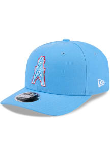 New Era Houston Oilers Logo 9SEVENTY Adjustable Hat - Light Blue