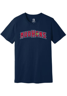 Summit Sportswear Toledo Mud Hens Navy Blue Alt Logo Wordmark Short Sleeve T Shirt