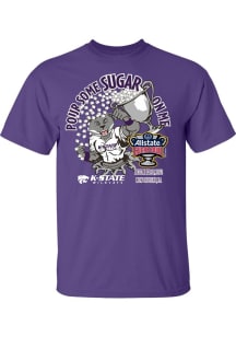 K-State Wildcats Purple 2022 Sugar Bowl Graphic Short Sleeve T Shirt