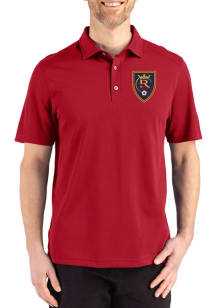 Cutter and Buck Real Salt Lake Mens Red Advantage Refresh Short Sleeve Polo
