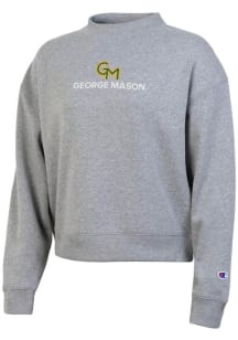 Champion George Mason University Womens Grey Triumph Crew Sweatshirt