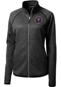 Cutter and Buck Inter Miami CF Womens Charcoal Mainsail Long Sleeve Full Zip Jacket