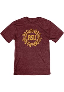 Blue 84 Arizona State Sun Devils Maroon Vintage Sun Short Sleeve Fashion T Shirt