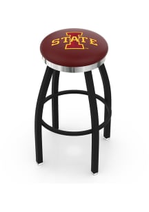 Iowa State Cyclones Chrome Seat Pub Stool - Black