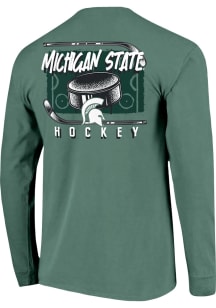 Michigan State Spartans Green Painted Rink Long Sleeve T Shirt