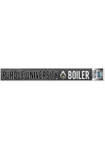 Purdue Boilermakers Long Text Auto Strip - Black