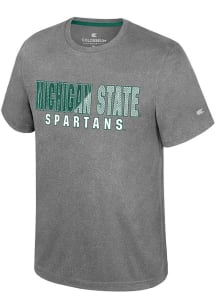 Colosseum Michigan State Spartans Youth Charcoal Ortiz Short Sleeve T-Shirt