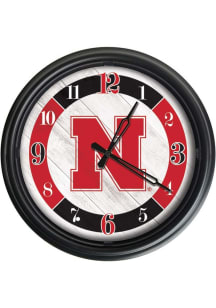 Nebraska Cornhuskers Outdoor LED Wall Clock