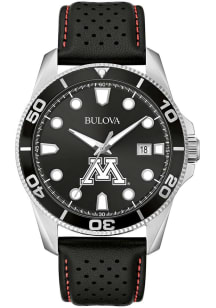 Bulova Minnesota Golden Gophers Sport Leather Mens Watch